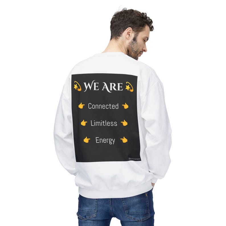 Copy of Unisex Gildan® SF000 Sweatshirt 80 Percent Ring-Spun Cotton, 20% Polyester, Relaxed Fit with Dropped Shoulders - We Are image 2