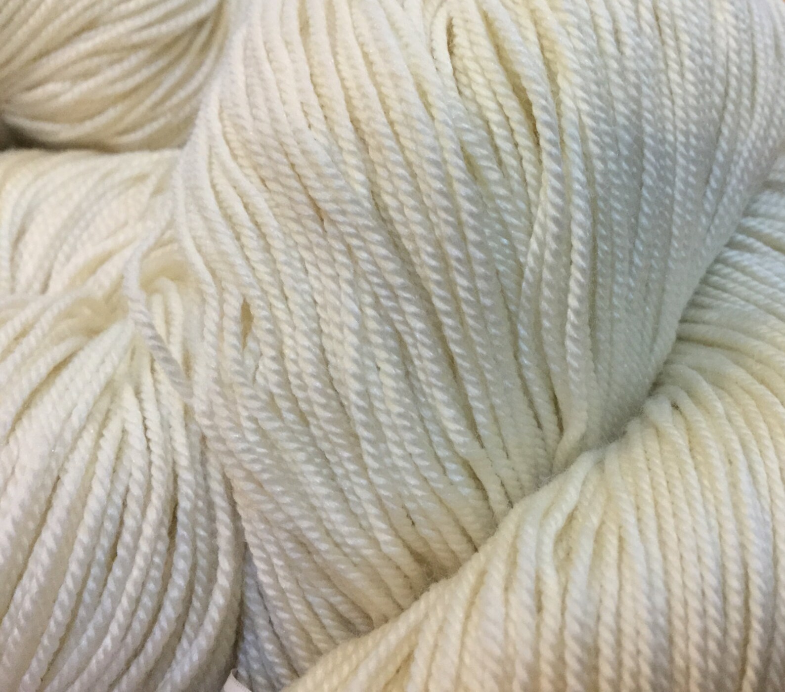 Merino/cashmere/silk Sock Yarn Natural White 100g Skein Etsy