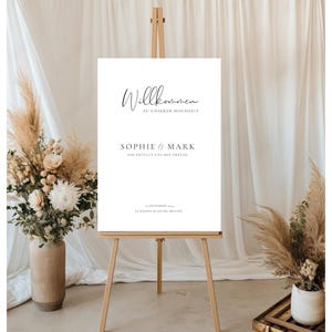 elegant wedding welcome sign, welcome sign, minimalist wedding welcome sign, wedding signs, large wedding sign