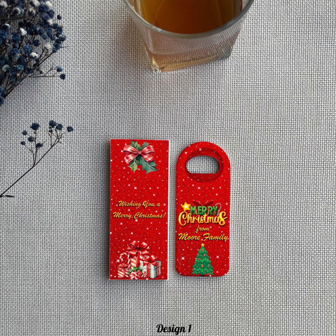 Custom Christmas Fridge Magnet With Box, Christmas Bottle Opener Gift ...