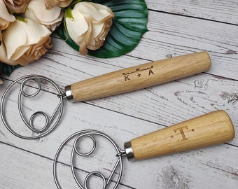 Personalized egg beater,Baking Gifts,Bread Making,Danish Dough Whisk,Anniversary Home Gift,Baking mixer,Carving kitchen tools,egg separator