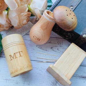 Palillero personalizado,Accesorios de cocina,Caja para guardar palillos,Portapalillos vintage,Palillero ecológico,Portapalillos artesanal