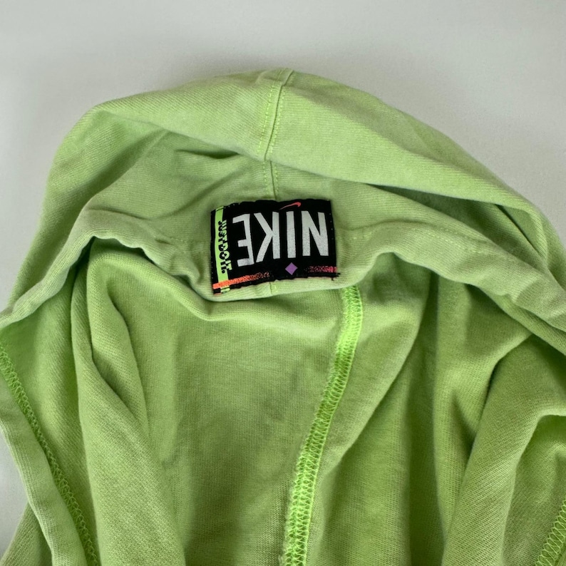 Nike Hoodie Damen Large Grün Pullover Sweatshirt Vintage 90er Jahre Just Do It Logo Bild 8