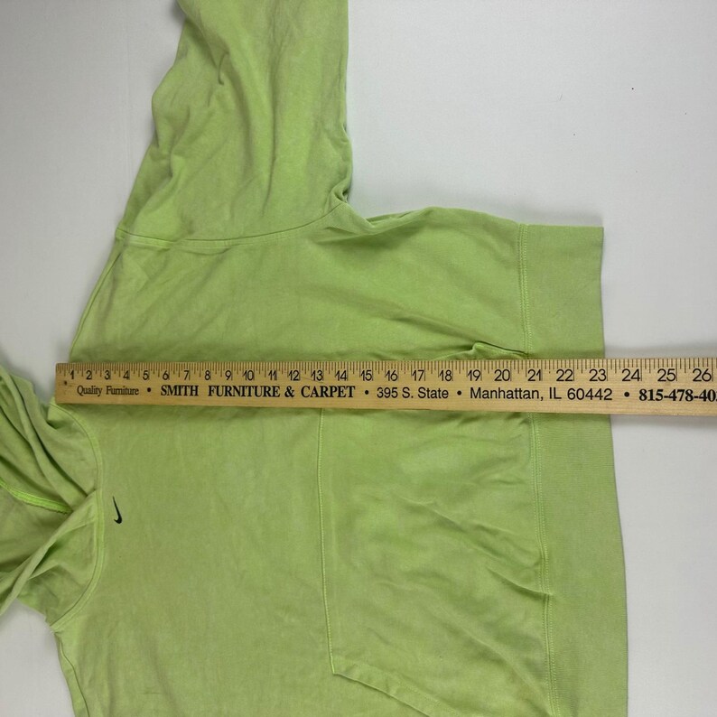Nike Hoodie Damen Large Grün Pullover Sweatshirt Vintage 90er Jahre Just Do It Logo Bild 2