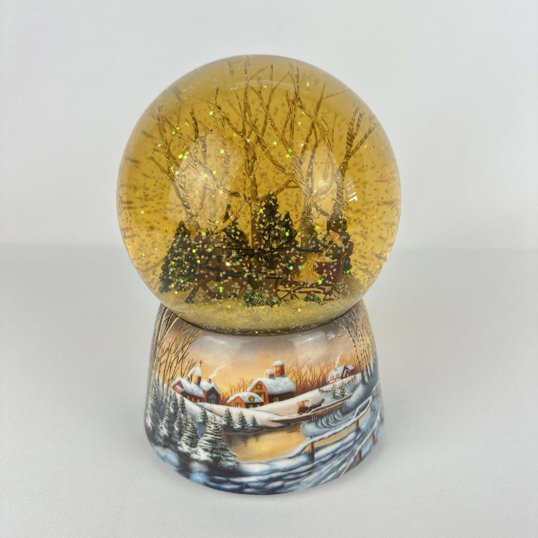 Roman Inc Musical Snow Globe We Wish You A Merry Christmas Tree ...