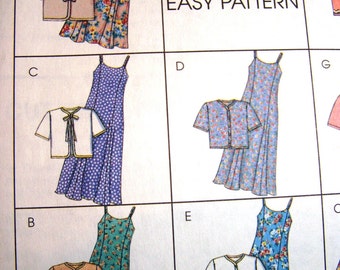 Pattern - McCalls 8091 - Girls Slipdress and Top - size 4, 5, 6