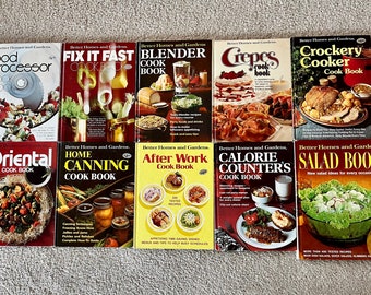 Vintage Cookbooks, Ten Books in Set, Better Homes and Gardens