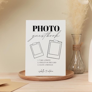 Polaroid Photo Guest Book Wedding Sign Instax Mini Guestbook Wedding Photo Album Custom Polaroid Guestbook Alternative Guestbook Cards