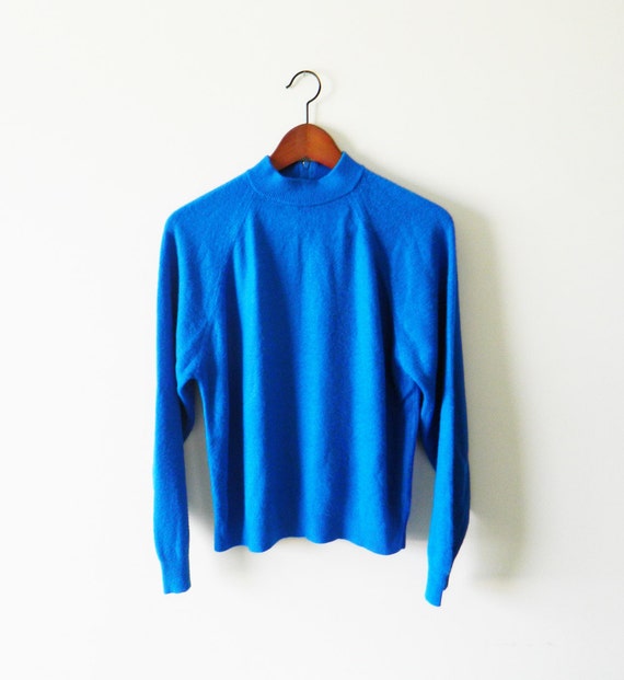 Items similar to Super Soft Cobalt Blue Vintage Sweater on Etsy