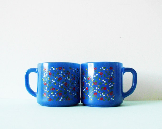 Bright Vintage Mugs Etsy