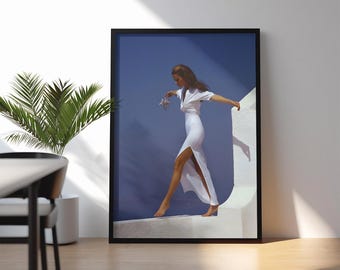 Fashion Magazine Poster | Vintage Fashion Magazine Poster | Retro Fashion Boat Art, Luxury Fashion Print | Old Fashion | DIGITAL DOWNLOAD