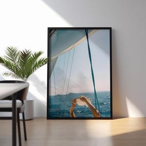 Luxury Yacht Poster, Old Money Aesthetic, Luxurious Boat Print, Sailing in Summer Poster, Luxury Fashion Print, DIGITAL DOWNLOAD