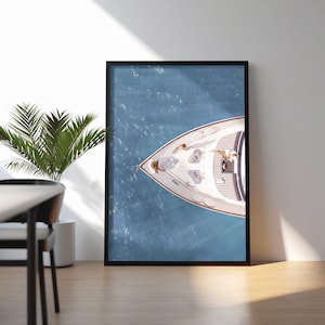 Luxusyacht Poster, alte Geldästhetik, luxuriöser Bootsdruck, Segeln im Sommerplakat, Luxusmodedruck, DIGITALER DOWNLOAD