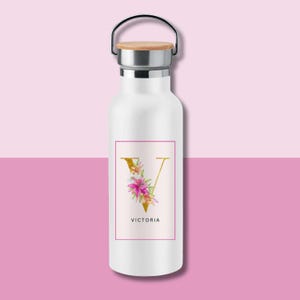 Taza térmica personalizada I taza de café para llevar de acero inoxidable I regalo nombre novia I regalo cumpleaños mujer I regalo día de la madre