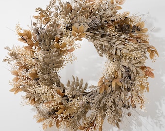 32" First Frost Winter Pinecone Wreath