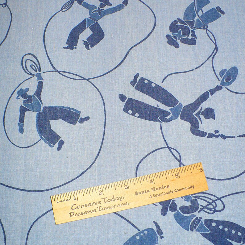 Pillowcase, Western, Cowboys, Blue, preschool, 12 x 18, travel size, Limited Edition image 7