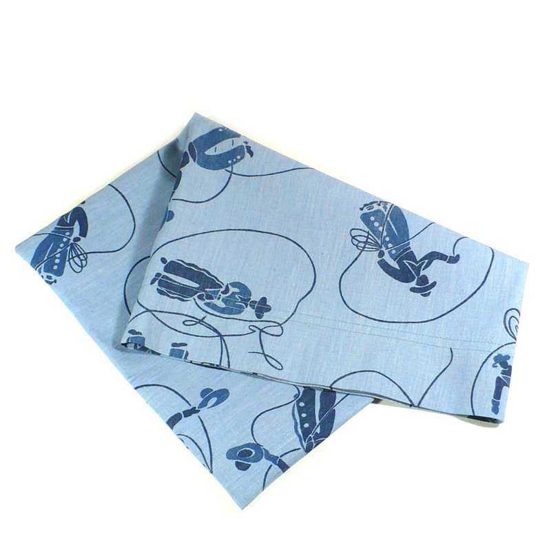 Pillowcase, Western, Cowboys, Blue, preschool, 12 x 18, travel size, Limited Edition image 4