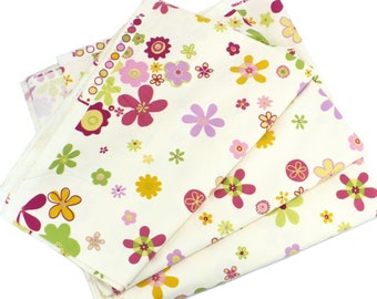 Tela de flores retro, decoración del hogar, 100% algodón, tapicería, cortinas, almohadas, 56" de ancho, P Kaufman