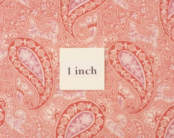 Tela Paisley rosa, Windsor Rose, P&B Textiles, 1/2 YARDA, OOP, Vintage