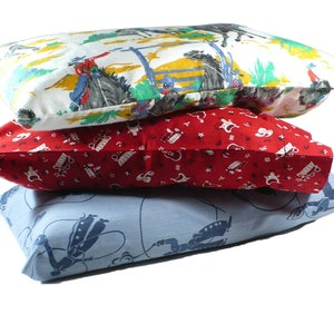 Pillowcase, Western, Cowboys, Blue, preschool, 12 x 18, travel size, Limited Edition image 6
