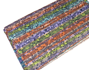 Tela de rayas vintage, estampado de algodón de los años 40, 1 yarda +, 36" de ancho, acolchado, ropa