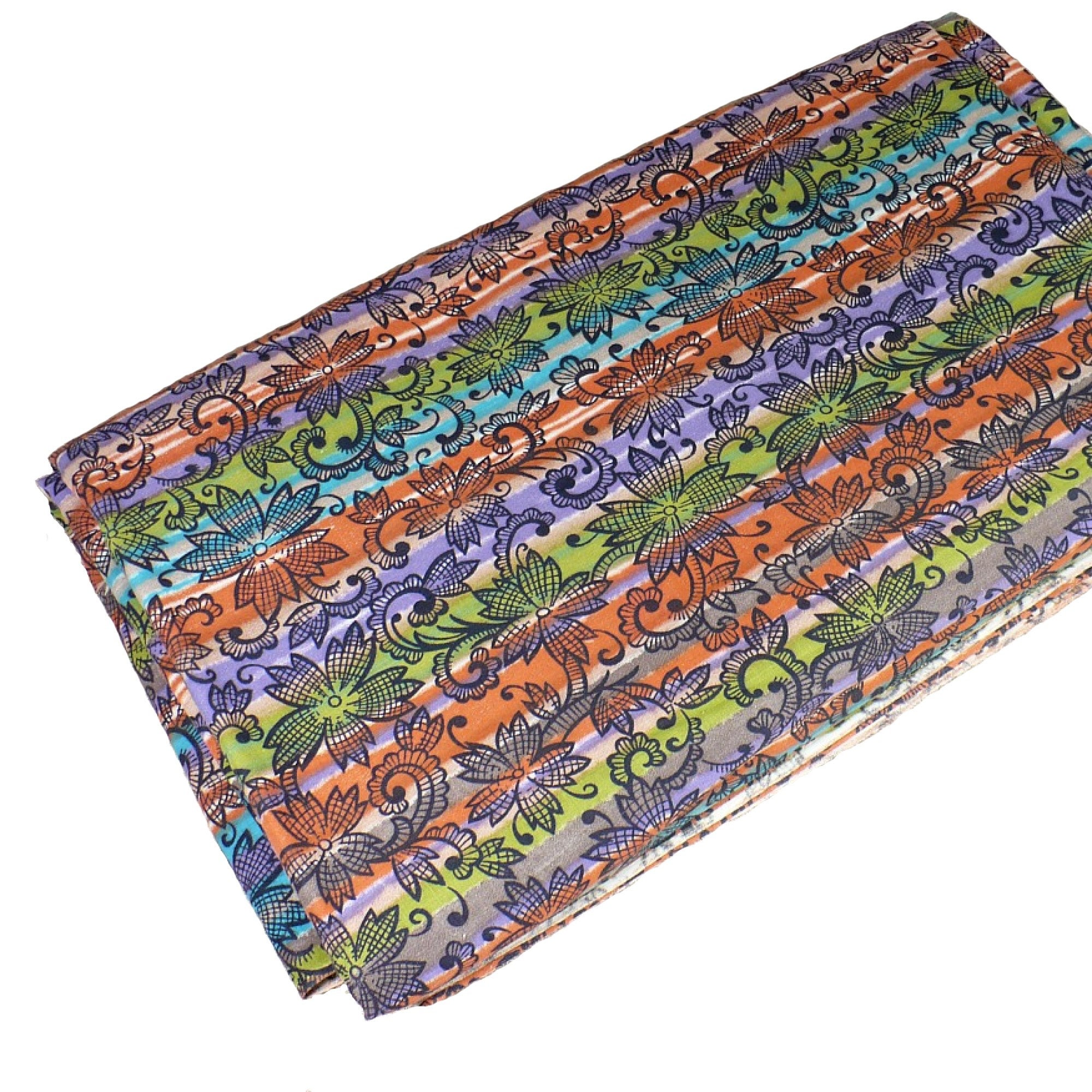 ヴィンテージファブリック Vintage Striped Fabric, 1940's Cotton Print, 1 YARD +, 36