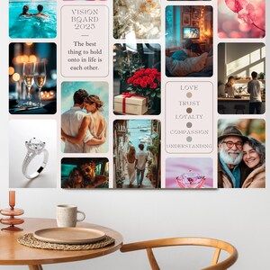 3 Printable Inspiring Vision Boards About LOVE, SUCCESS and GLOWUP - Etsy