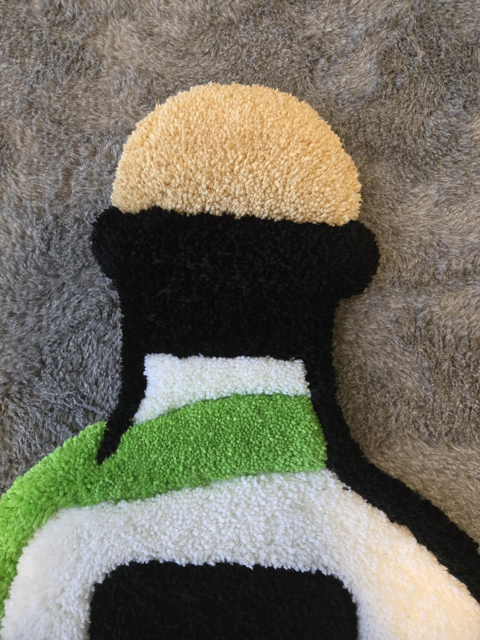 Hand-tufted Bottle Rug: Acrylic Yarn Accent Rug - Etsy