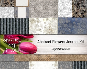 Abstract Flowers Journal Kit