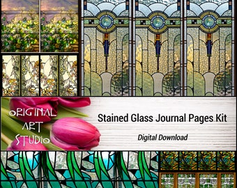 Stained Glass Journal Pages Kit