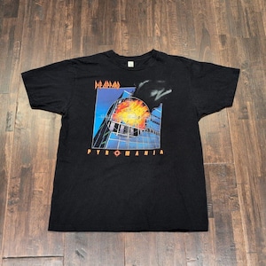 Vintage D Meteorit Lyparth Pyromania Konzert Tour Tultex 80er 90er Tee, Unisex Tshirt S-5XL