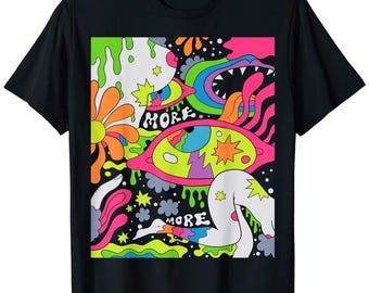Retro-Shirt im Psychedelic-Stil der 70er – Lässiges, grooviges Grafik-T-Shirt (Größen S-5XL)