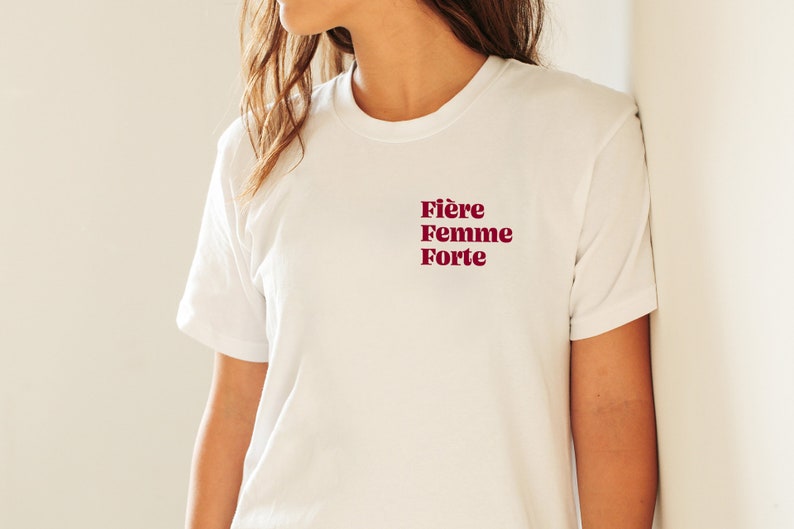 FIÈRE FEMME FORT // Short-Sleeve Unisex T-Shirt, white, abstract art, geometrie art, pastel colors, drawing image 3