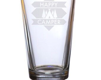 Happy Camper Pint glasses - Set of 2