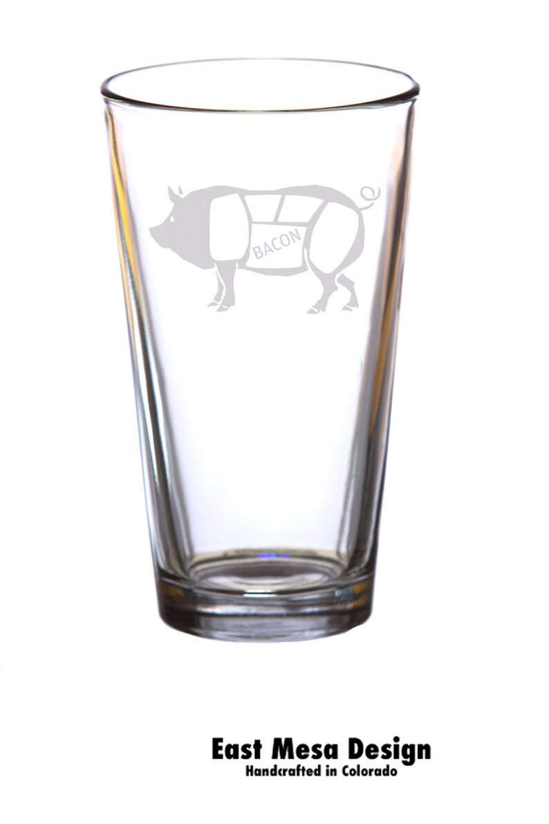 Bacon Pint Glass image 1