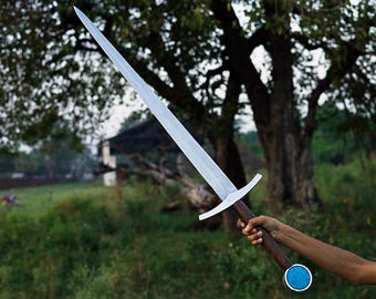Custom Viking Sword | Hand Forged LARP Sword | High Carbon Steel Blade | Medeival Roman Sword with Leather Sheath | Gift for him