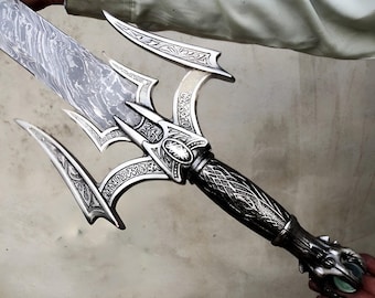 Viking Sword, Hand Forged Sword, Damascus Sword, Long Sword, Costume Weapon, Medieval Sword, Sword, Wedding Gift,Groomsmen Gift,Viking Gifts
