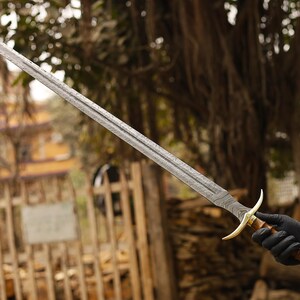 Viking Sword, Damascus Sword, Handmade Medieval Sword,  Roman Sword, Custom Sword with Leather Sheath, Groomsmen Gift, Wedding gift, Long Sword, Master Sword, Buster Sword, Costume Weapon, Wooden Sword, Knight Sword, Custom Sword, Sword Viking