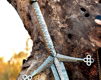 Viking Sword, Damascus Sword, Scottish Claymore Sword, Real Sword For Vikings, Sword, Larp Swords, Viking Gifts, Groomsmen Gift,Gift for Him