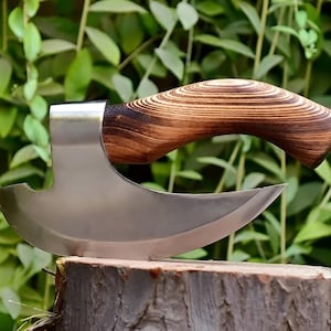 Pizza Axe, Viking Axe, Pizza Cutter, Handmade Viking Style Axe, Kitchen Axe, Birthday Gift for Him, Anniversary Gift for Men, Viking Gifts, Rustic Pizza Cutter, Carbon Steel Axe, Ash Wood Handle Axe, Unique Pizza Cutter, Custom Viking Axe,