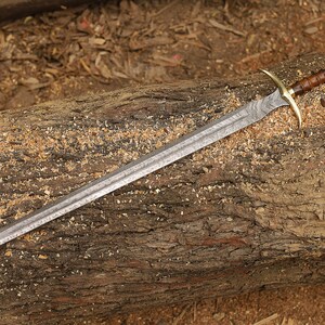 Viking Sword, Damascus Sword, Handmade Medieval Sword,  Roman Sword, Custom Sword with Leather Sheath, Groomsmen Gift, Wedding gift, Long Sword, Master Sword, Buster Sword, Costume Weapon, Wooden Sword, Knight Sword, Custom Sword, Sword Viking