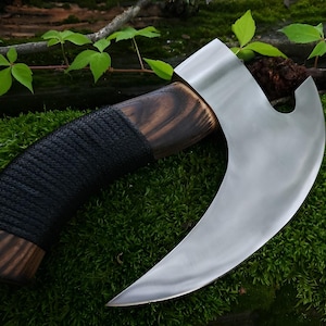 Pizza Axe, Viking Axe, Pizza Cutter, Handmade Viking Style Axe, Kitchen Axe, Birthday Gift for Him, Anniversary Gift for Men, Viking Gifts, Rustic Pizza Cutter, Carbon Steel Axe, Ash Wood Handle Axe, Unique Pizza Cutter, Custom Viking Axe,