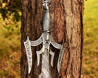 Hand Forged Viking Sword | Real Damascus Sword | Medieval Sword | Authentic Sword | Custom Long Sword | Groomsmen Gift | Gift for Him.