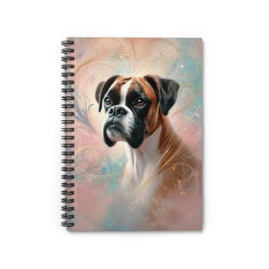 Boxer Dog Spiral Notebook - Perfect Thoughtful Artistic Gift for Dog Lovers, Journal, Memo Pad, Pet Owner, Study Companion, Class Notes