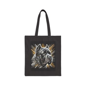 Cane Corso Hundebaumwollsegeltuch 15 "x 16"Einkaufstasche mit 20" Griffen - Perfekt für den täglichen Gebrauch und alle Gelegenheiten - Einzigartige geschätzte Geschenkoption