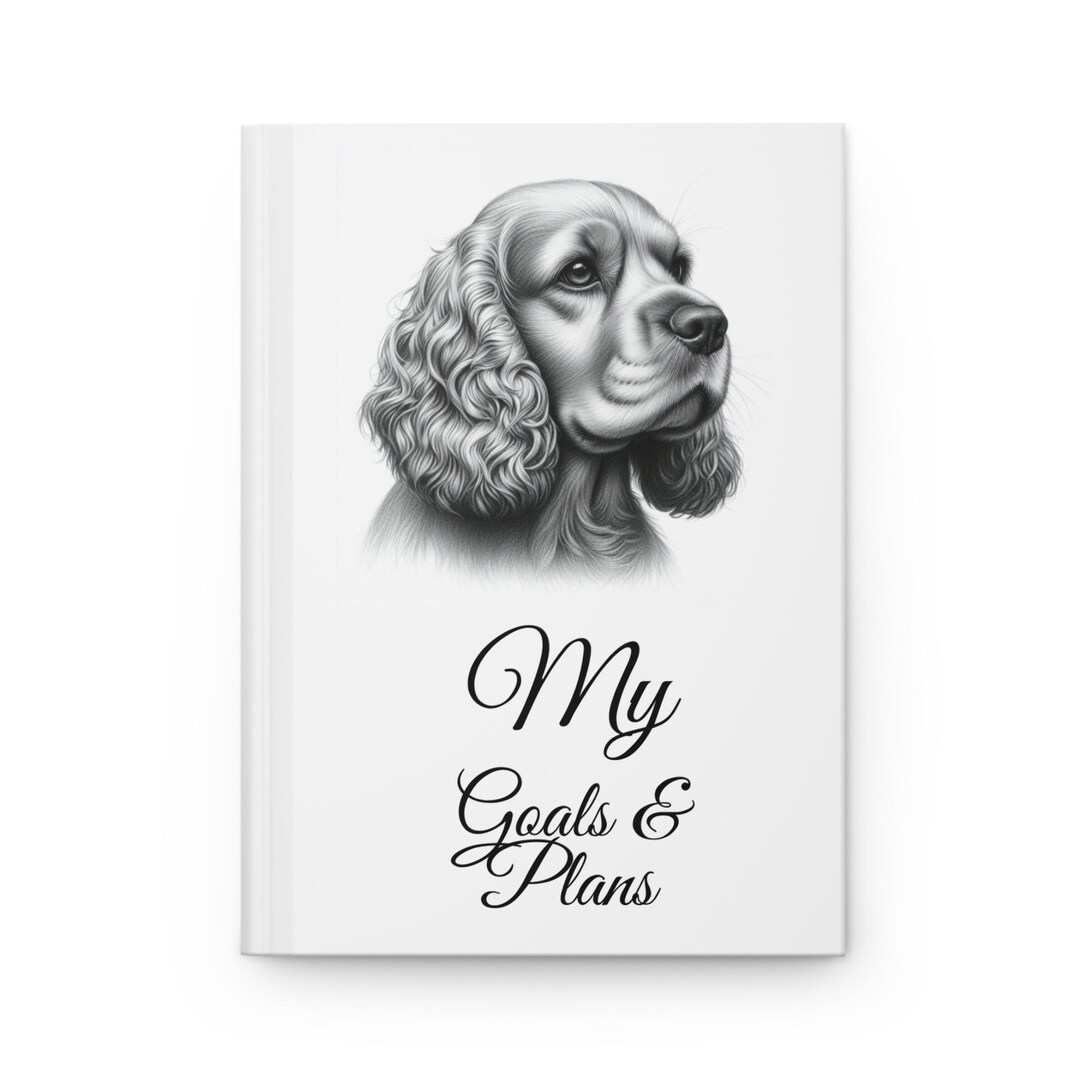 Cocker Spaniel Notebook Cocker Spaniel Dog Completely Customizable Hardcover Journal Matte Cute ...