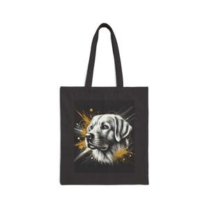 Labrador Retriever Baumwolle Leinwand 15 "x 16"Einkaufstasche mit 20" Griffen-Perfekt für den täglichen Gebrauch-Alle Anlässe-Einzigartiges geschätztes Geschenk