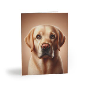 Labrador Retriever-Porträt-Grußsatz mit 8 kundengerechten Karten, Hunde-Liebhaber-Geburtstags-Geschenken, danke stellt fest, Sympathie, Feiertage