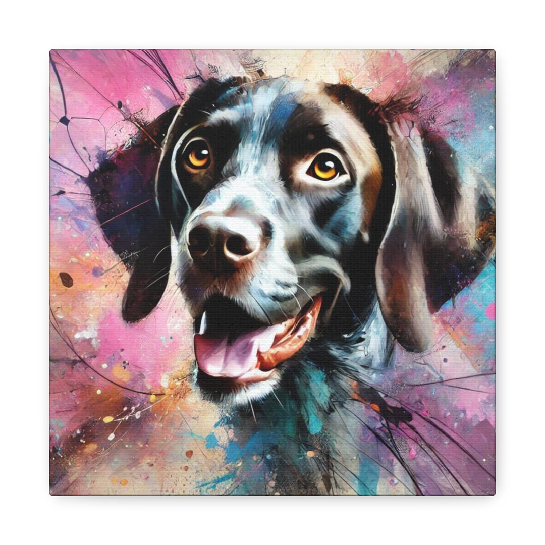 German Shorthaired Pointer Canvas Gallery Wrap Portrait-10x10 Unique ...