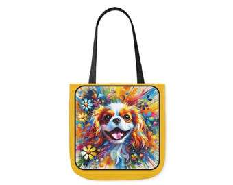 Borsa In Poliestere Cocker Spaniel – Tote Bag Personalizzata Con Stampa Cani – Regalo Amanti Cani